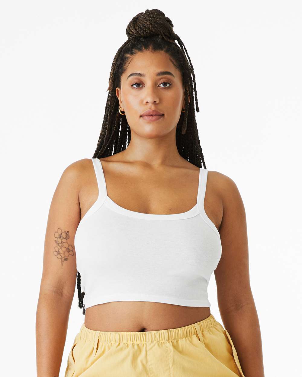 Micro Rib Spaghetti Strap Tank -