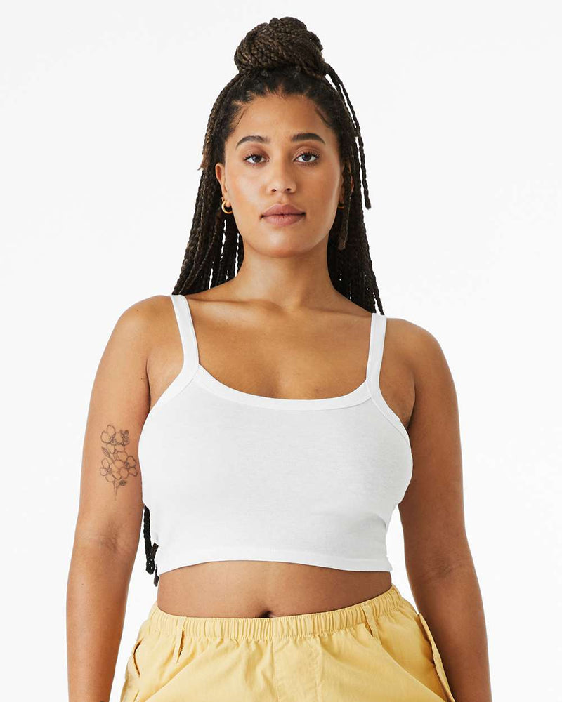 Micro Rib Spaghetti Strap Tank -