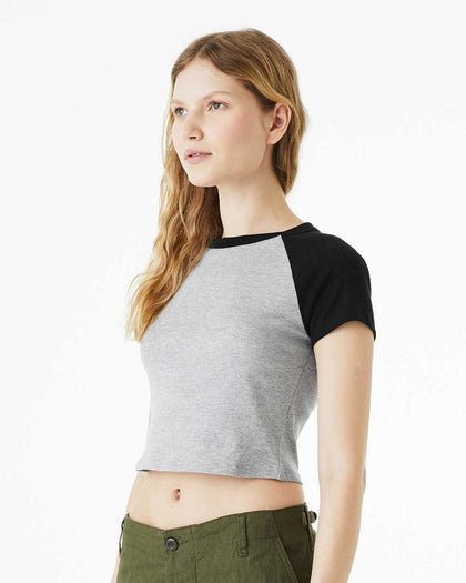 Micro Rib Raglan Baby Tee
