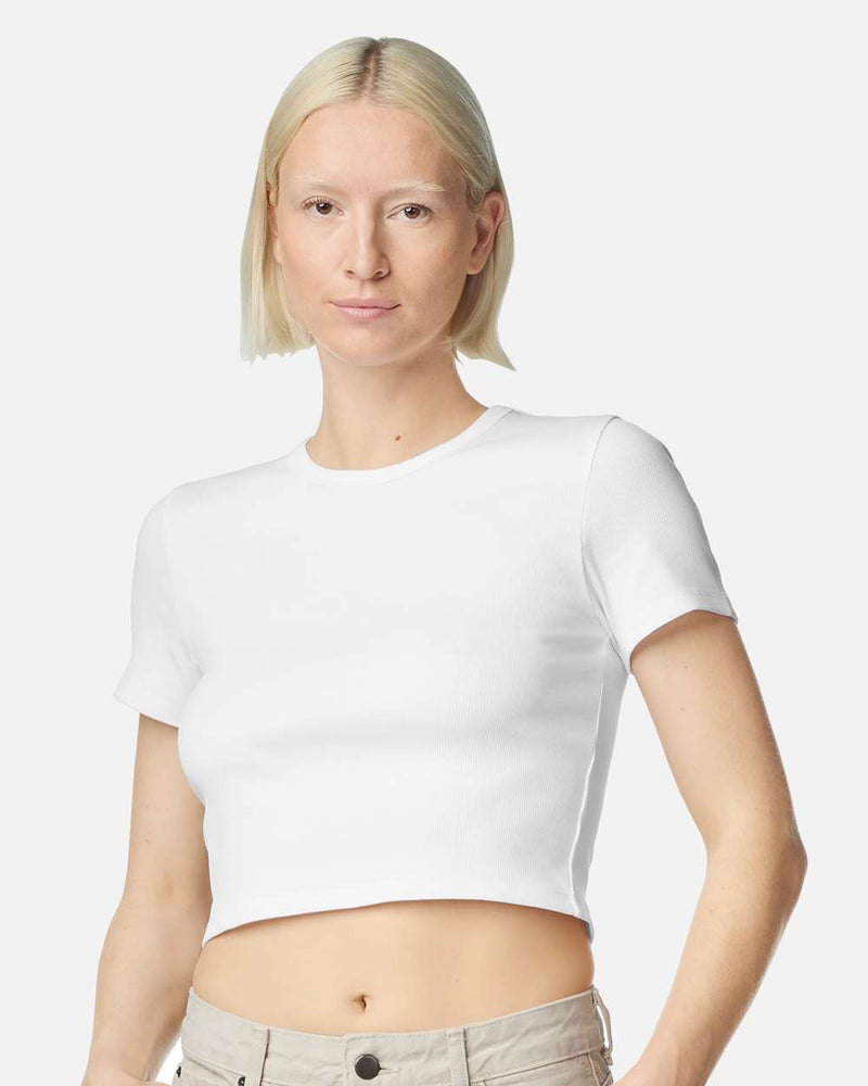 Baby Rib Cropped Tee