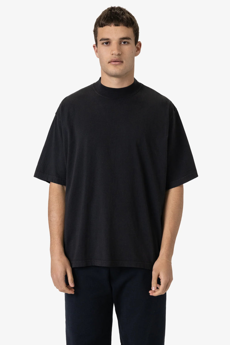 Oversized Short Sleeve High Mockneck T-Shirt