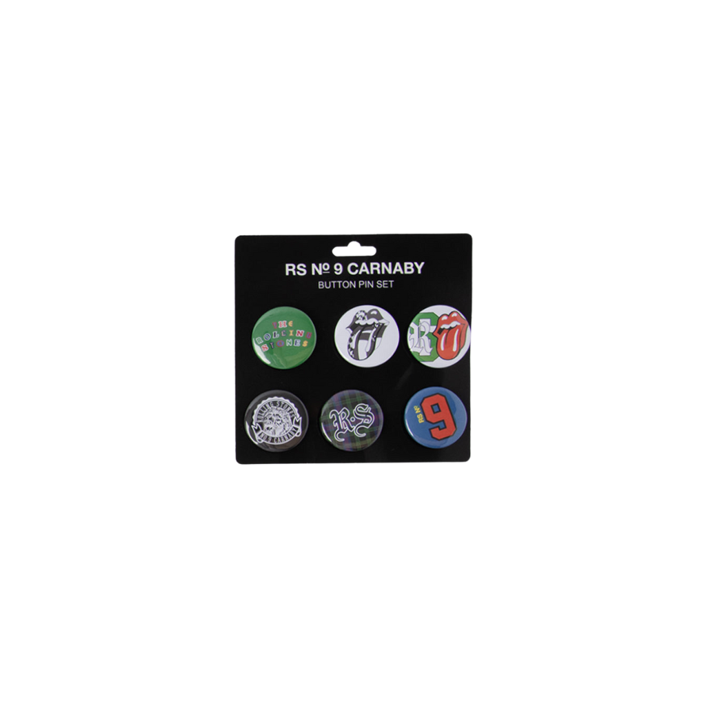 The Rolling Stones Collegiate Button Pin Set