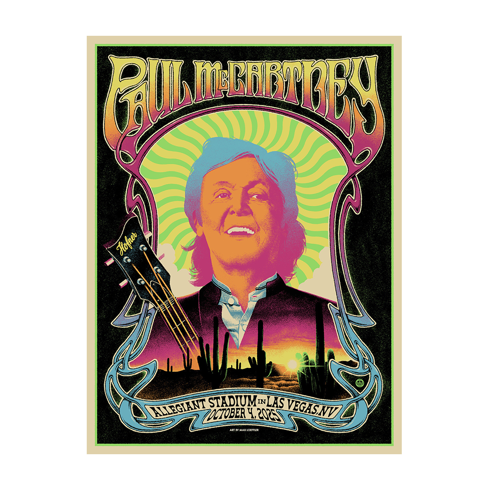 Paul McCartney 2025 10 4 Las Vegas Poster
