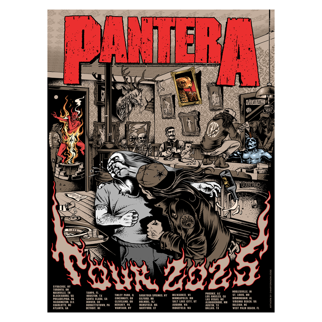 Pantera 2025 Tour Admat Tour Poster