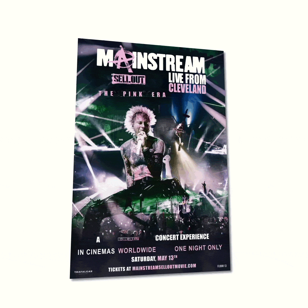 Machine Gun Kelly Lenticular Movie Poster