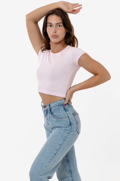 Cap Sleeve Baby Rib Crop Top
