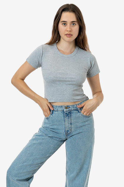 Baby Rib Mid-Length Crewneck