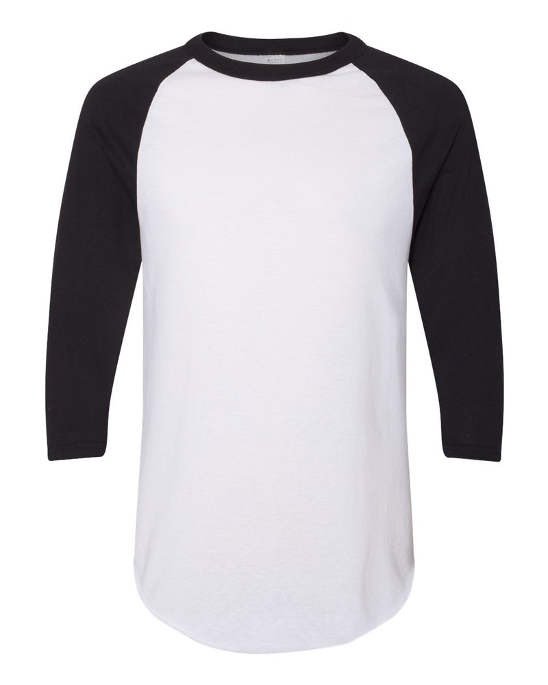 Three-Quarter Raglan Sleeve Baseball Jersey T-Shirt