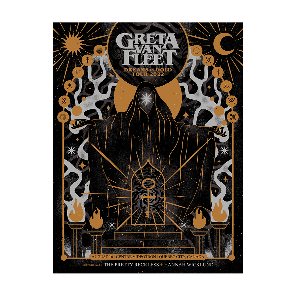Greta Van Fleet Quebec Signed Litho 22