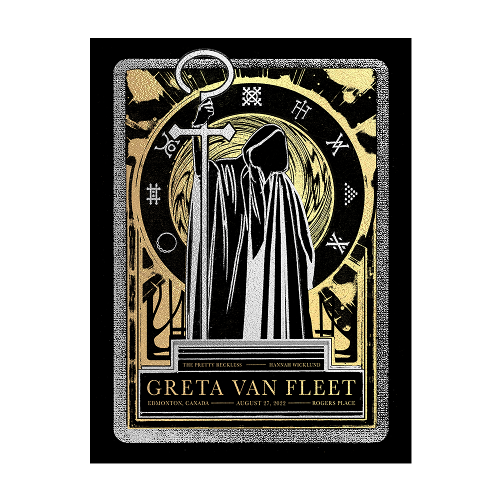 Greta Van Fleet Edmonton Signed Litho 22