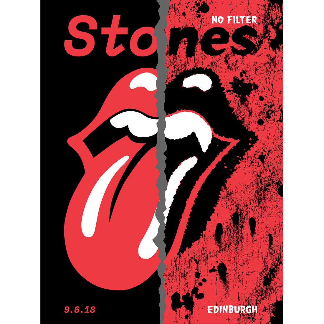 The Rolling Stones Nf Edinburgh 06 09 18 Litho