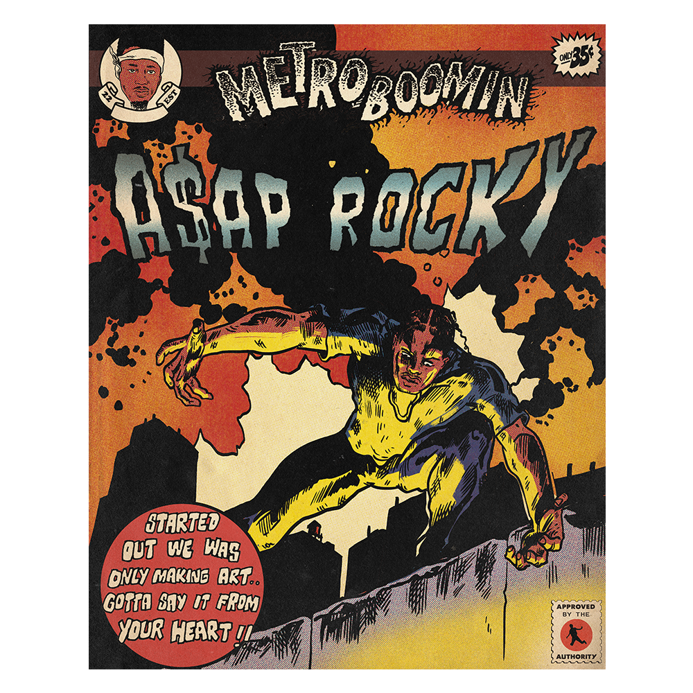 Metro Boomin Asap Rocky Comic Poster