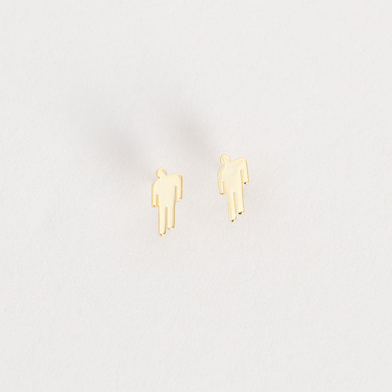 Billie Eilish Gold Blohsh Mini Stud Earrings
