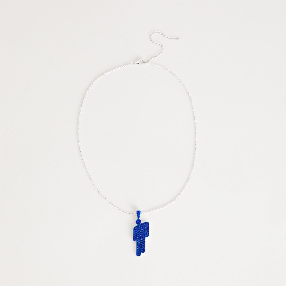 Billie Eilish Hit Me Hard and Soft Blue Blohsh Necklace