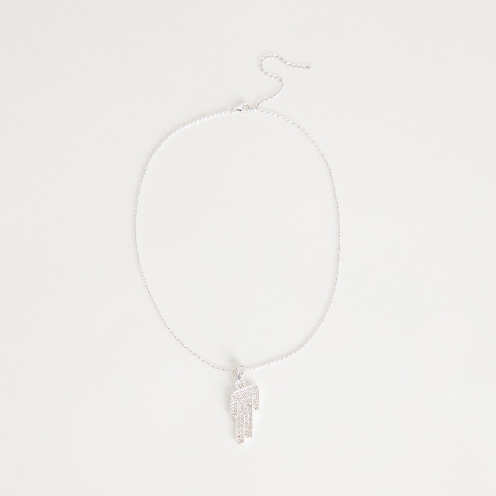 Billie Eilish Silver Blohsh Necklace