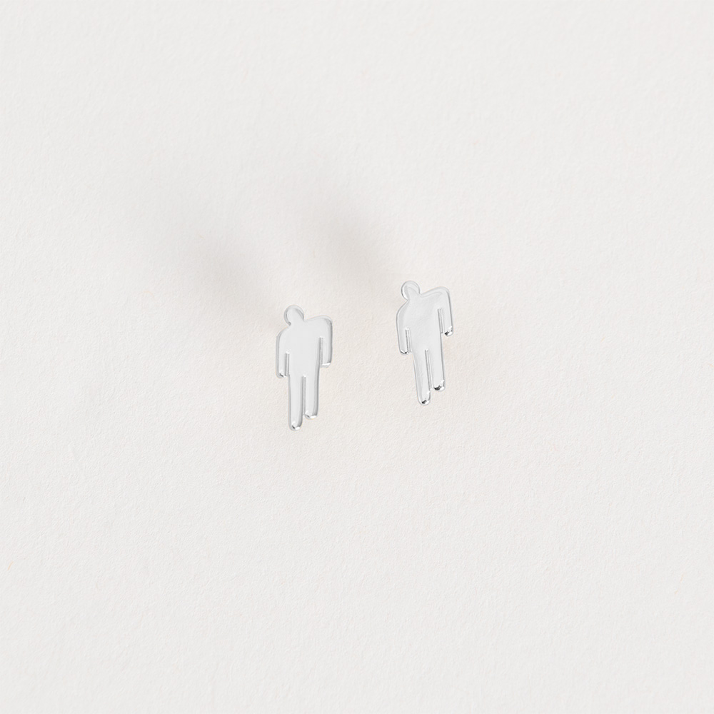 Billie Eilish Blohsh Sterling Silver Stud Earrings