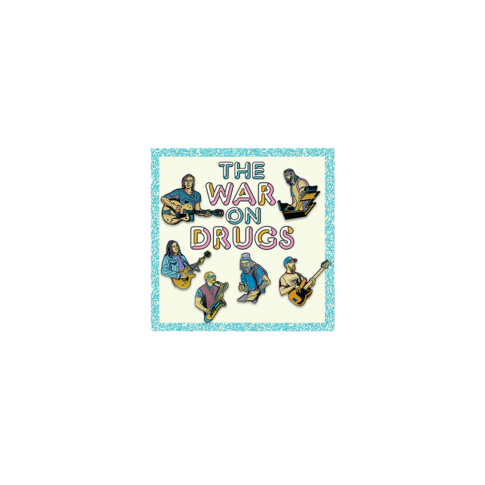 The War On Drugs Band Member Pin Set