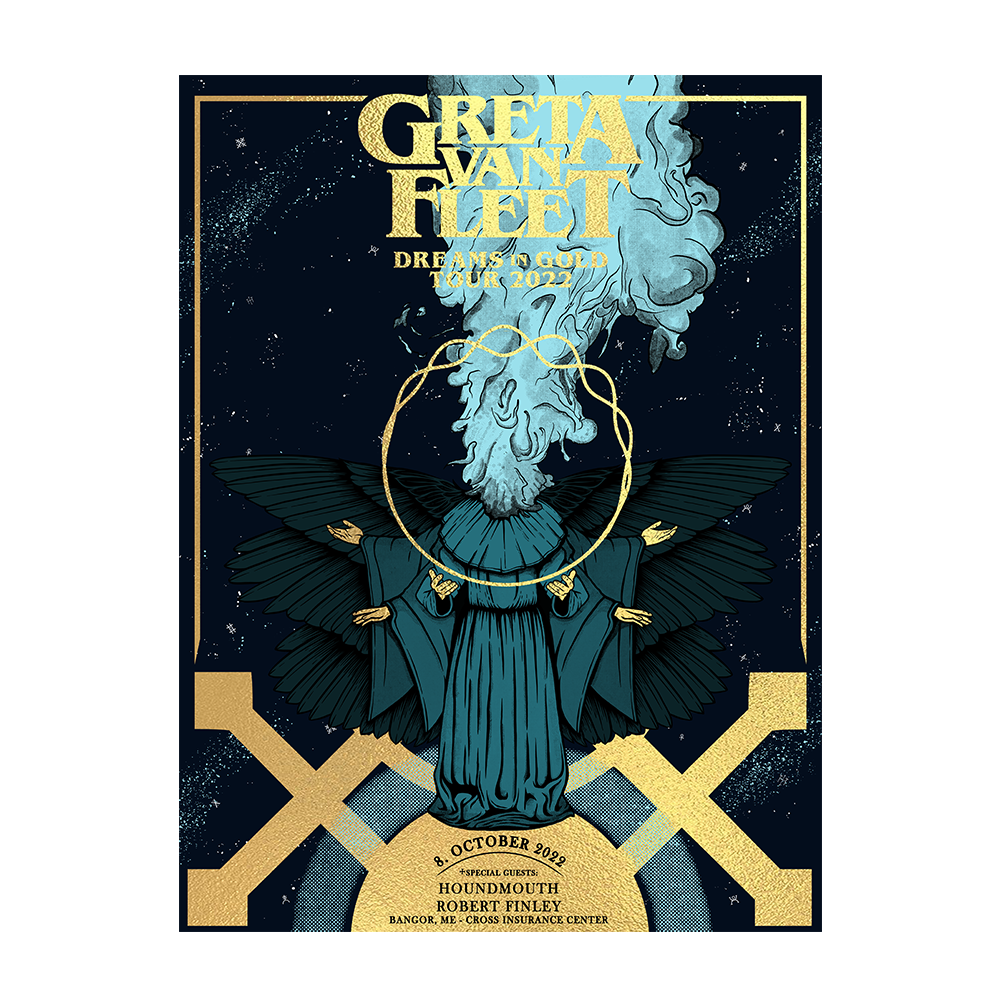 Greta Van Fleet Bangor Unsigned Litho