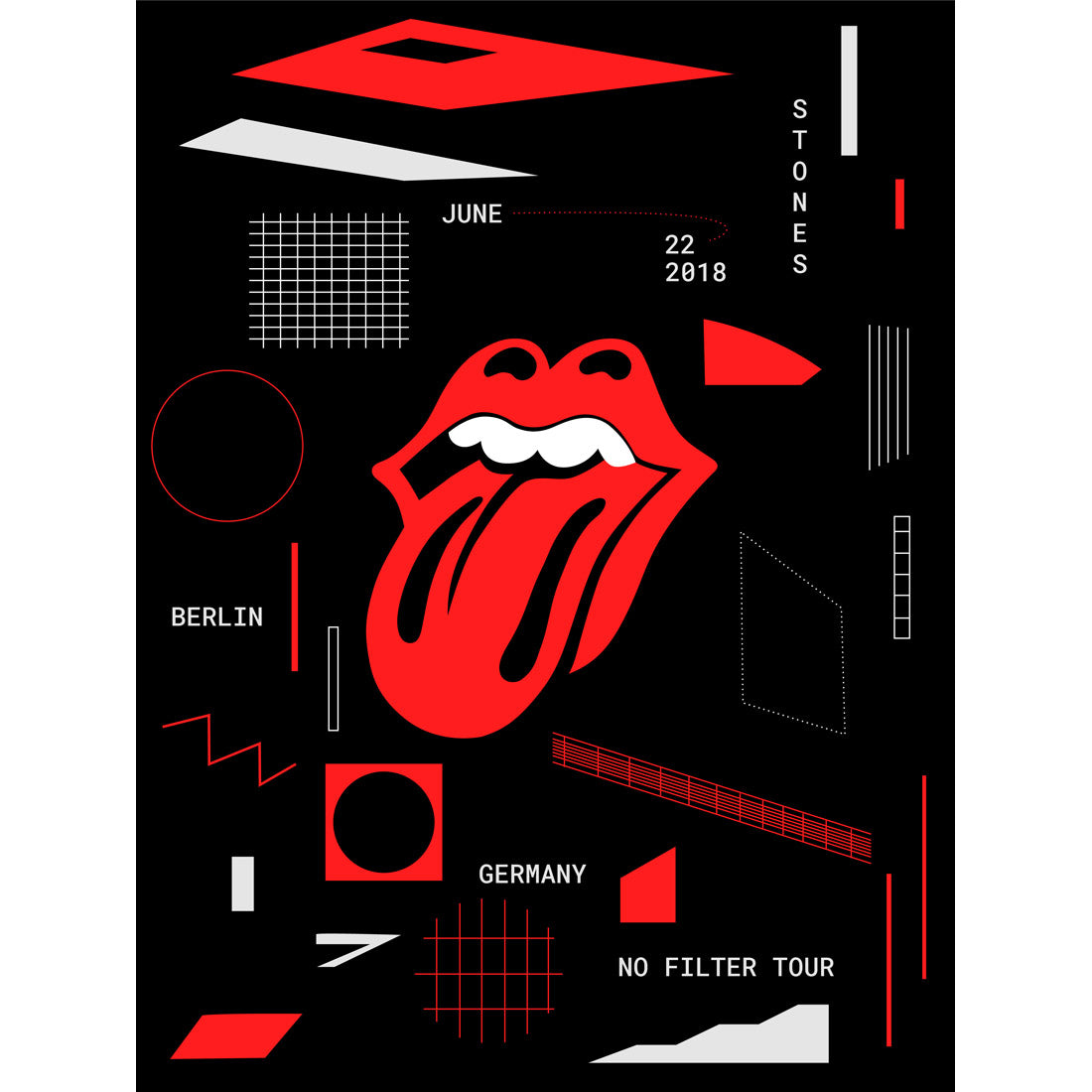The Rolling Stones Nf Berln 6 22 18 Lithograph