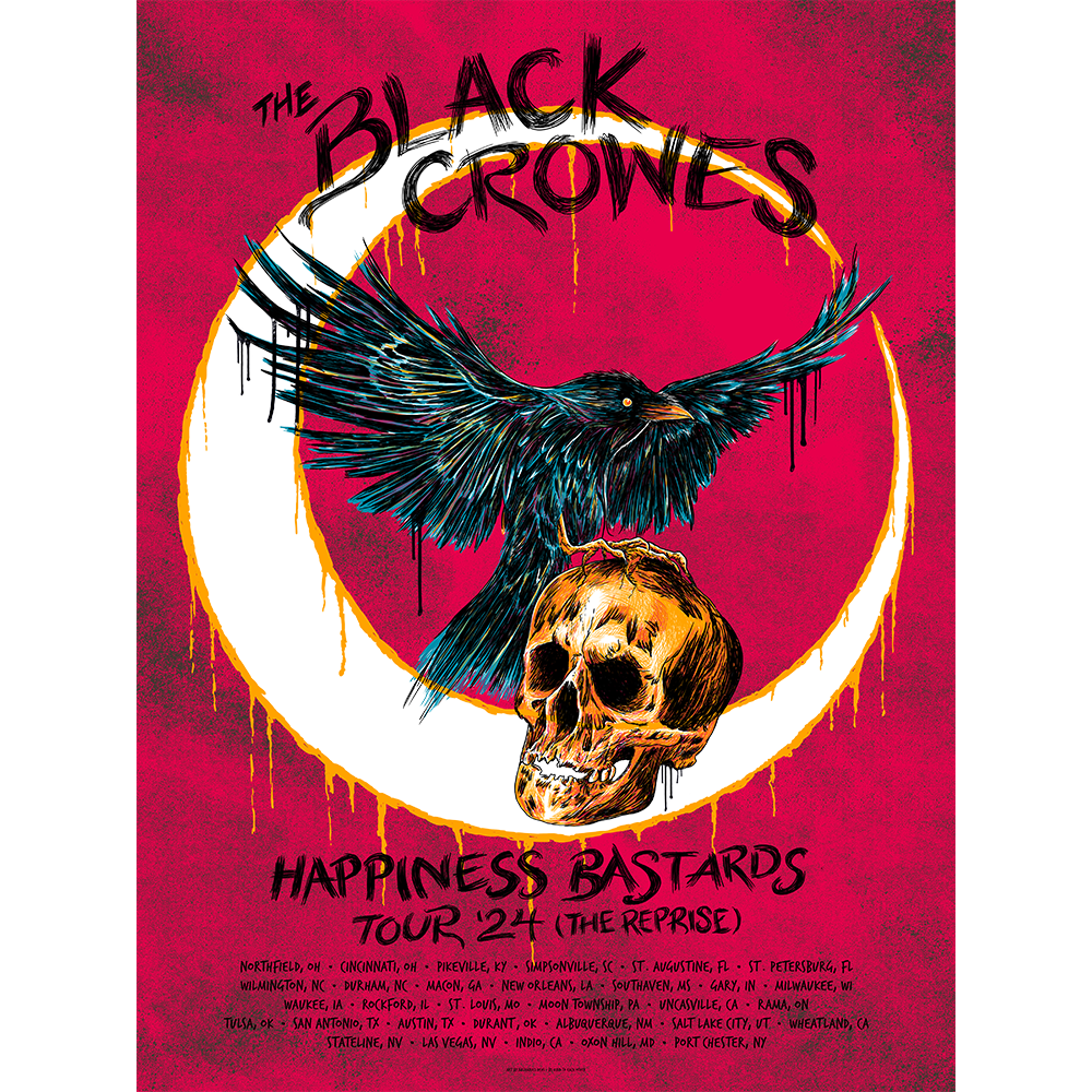 The Black Crowes Hc Reprise Tour Litho