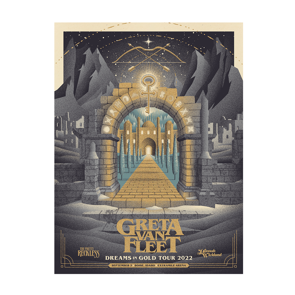 Greta Van Fleet Boise Signed Litho 22