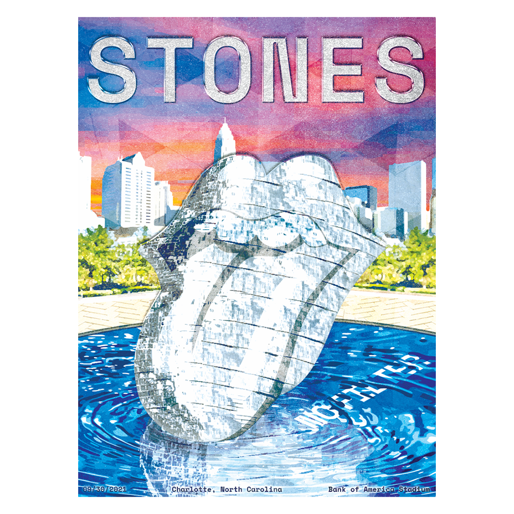 The Rolling Stones Charlotte Litho