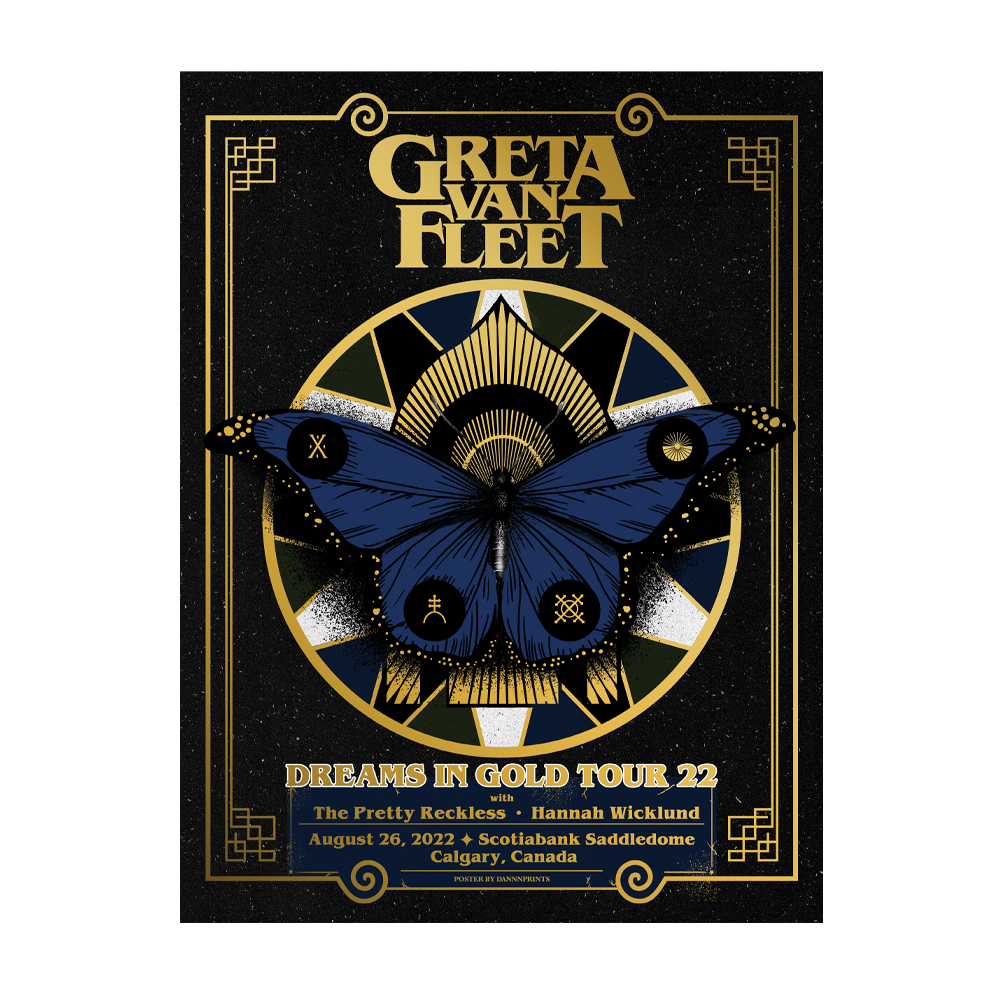 Greta Van Fleet Calgary Signed Litho 22