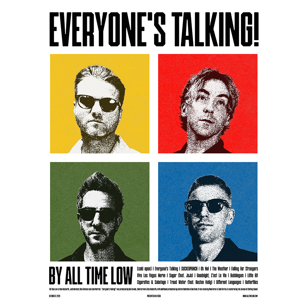 All Time Low Everyones Talking Litho