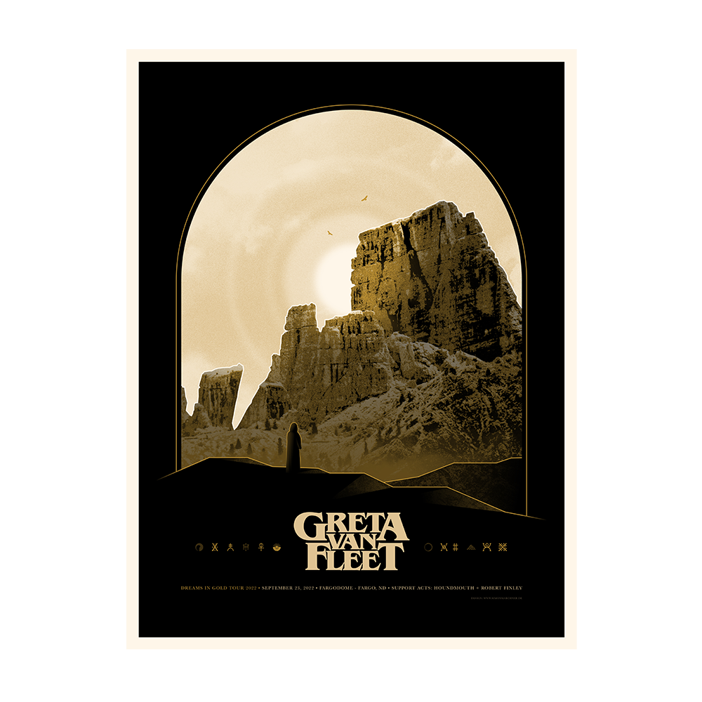 Greta Van Fleet Fargo Signed Litho