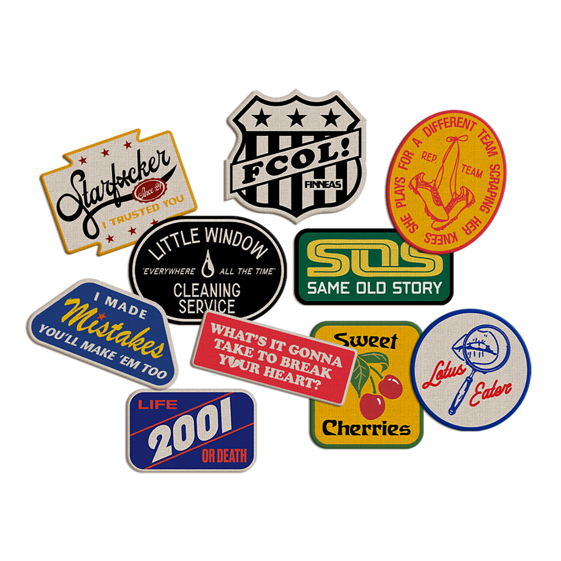 Finneas FCOL Anni Embroidered Patch Set