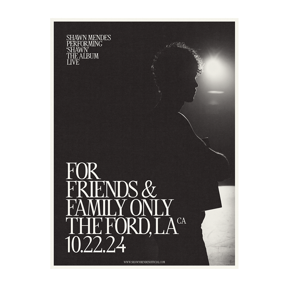 Shawn Mendes Los Angeles Poster