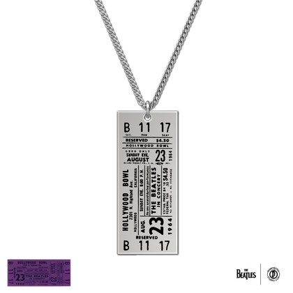 The Beatles Ticket Necklace