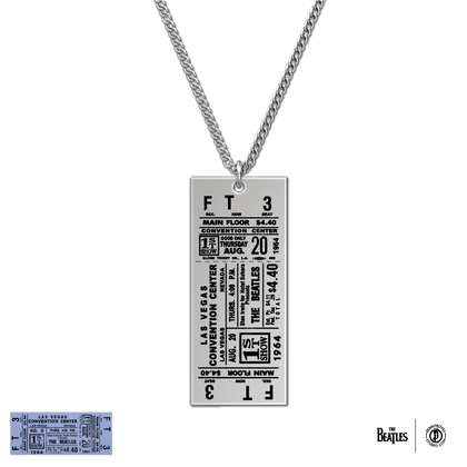 The Beatles Ticket Necklace