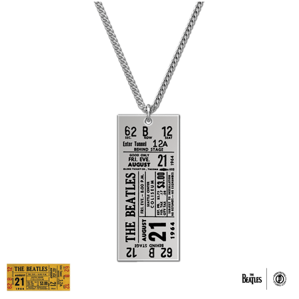 The Beatles Ticket Necklace