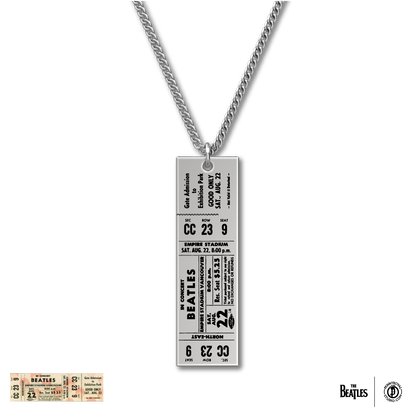 The Beatles Ticket Necklace