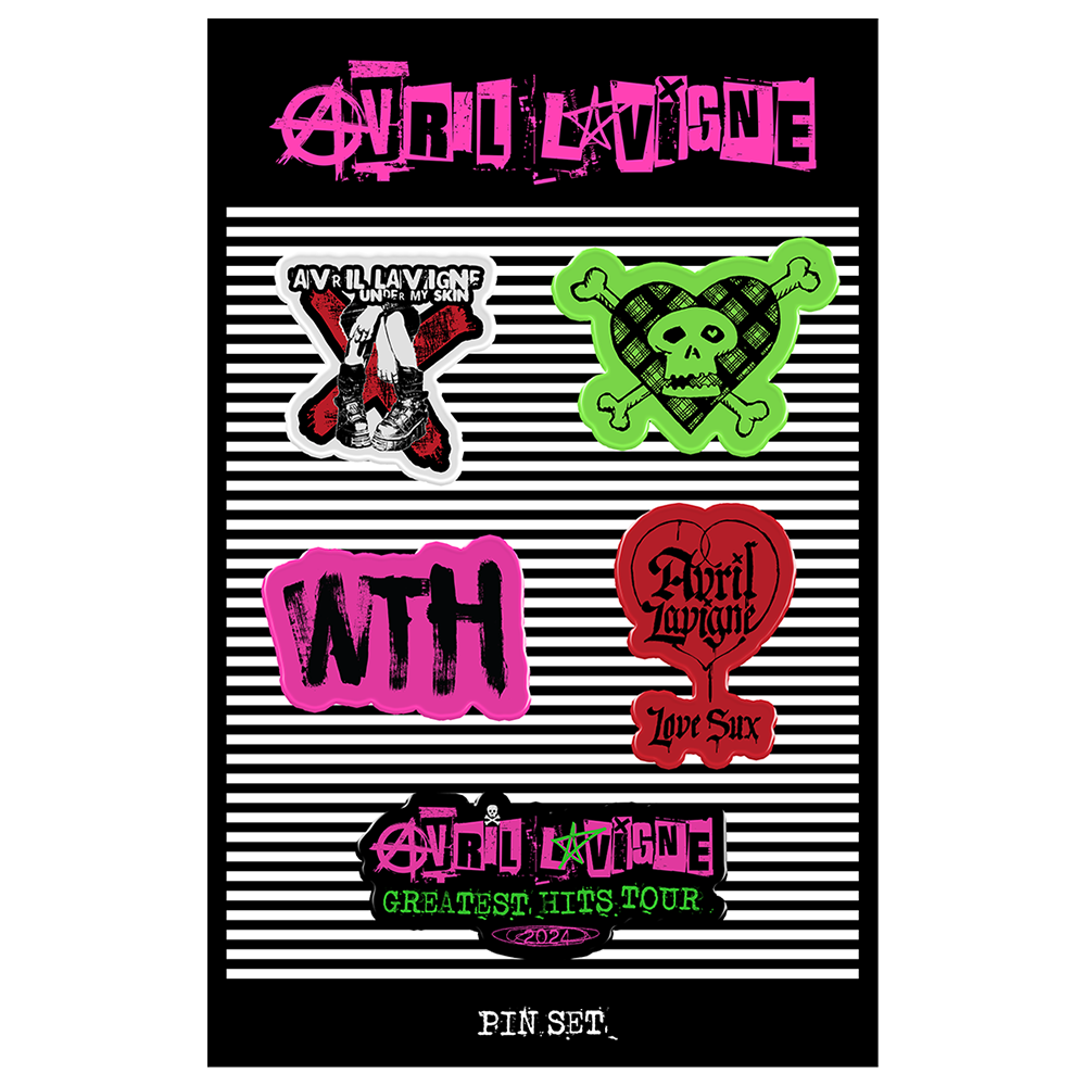 Avril Lavigne 2024 Tour Enamel Pin Set