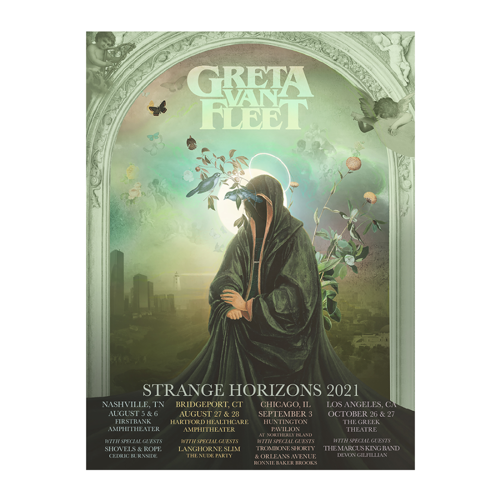 Greta Van Fleet Strange Horizons Admat 2021 Poster