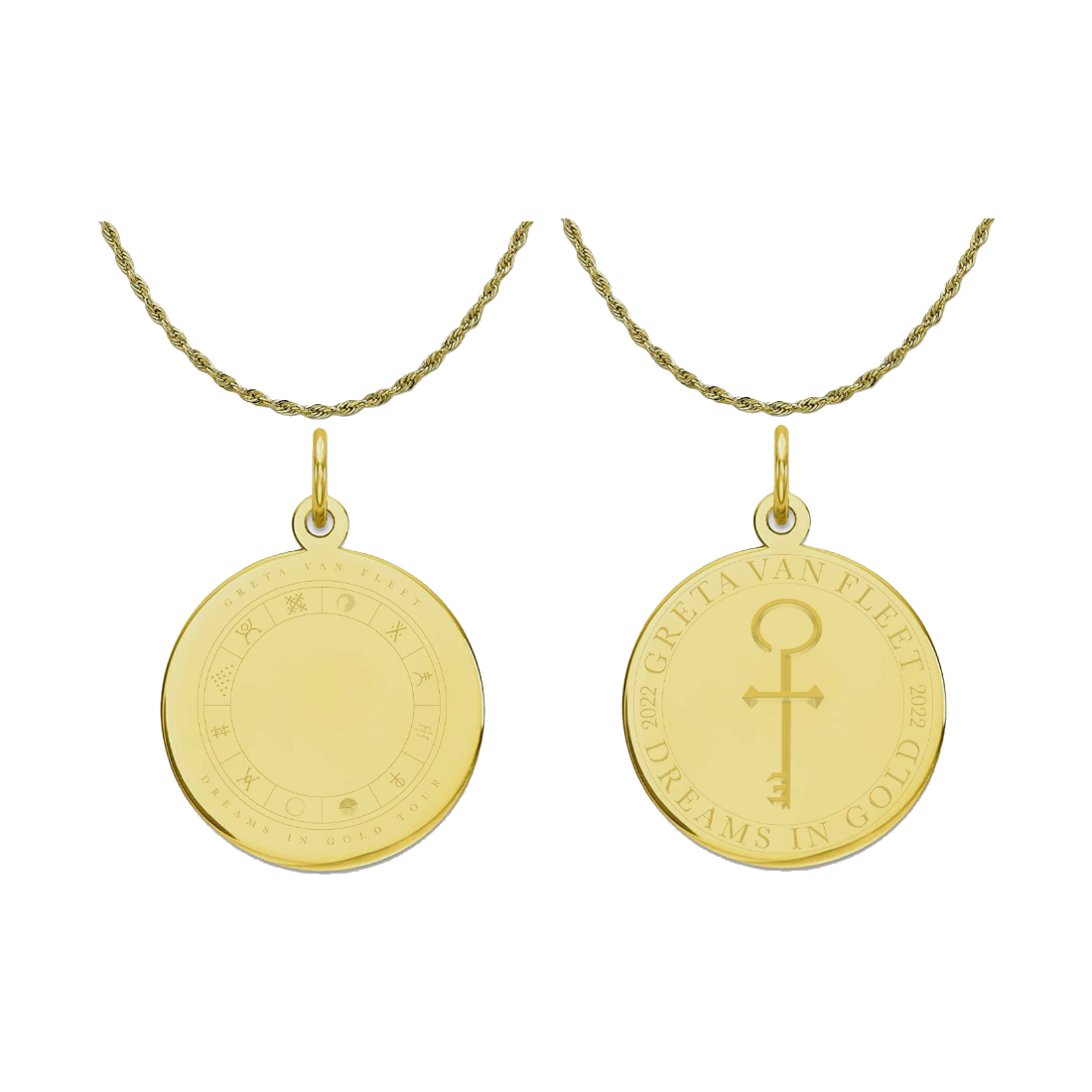 Greta Van Fleet Key Pendant Necklace