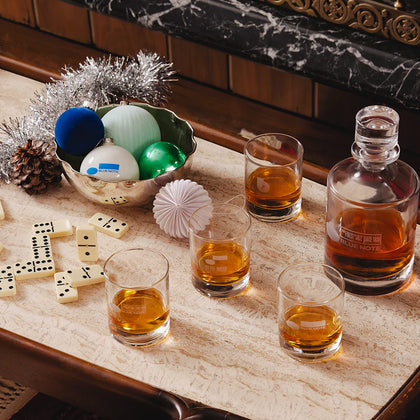 Whiskey Decanter Set + Custom Box