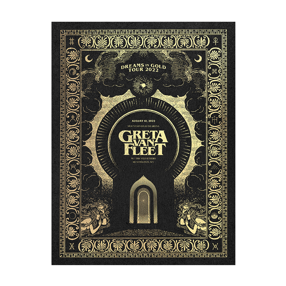Greta Van Fleet Huntington Litho 2022