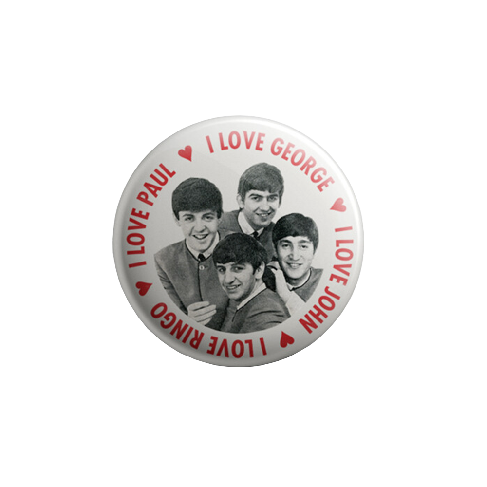 The Beatles I Love Beatles Pin