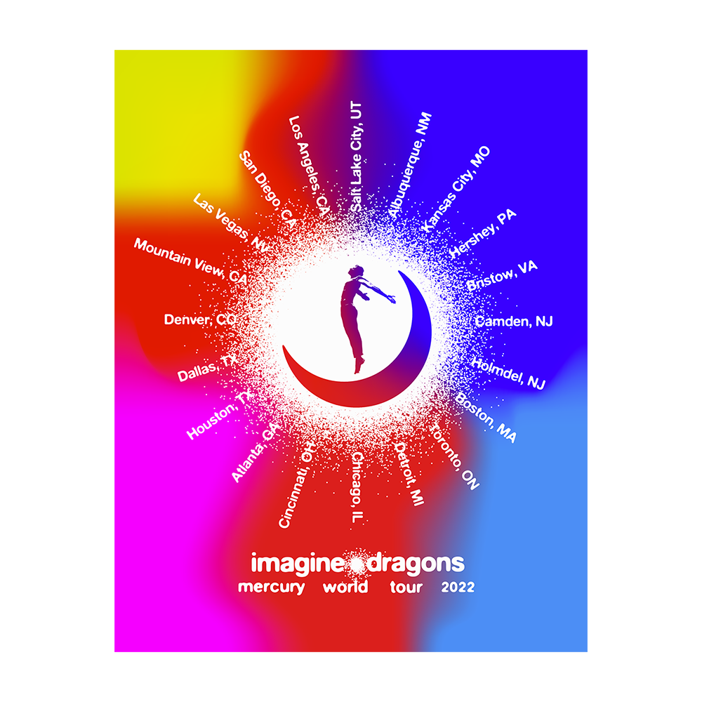 Imagine Dragons World Tour Lithograph