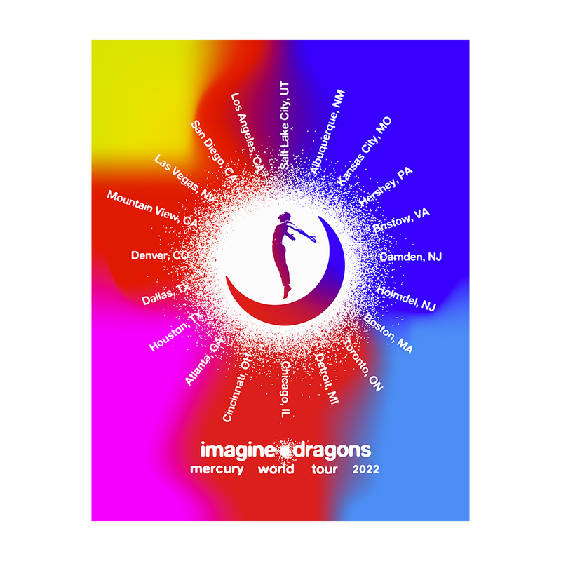 Imagine Dragons World Tour Lithograph