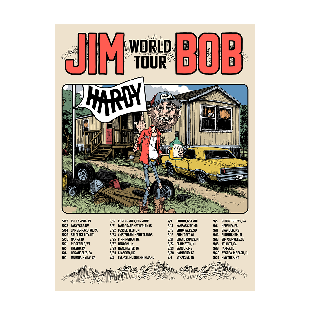 HARDY Jim Bob Tour Poster