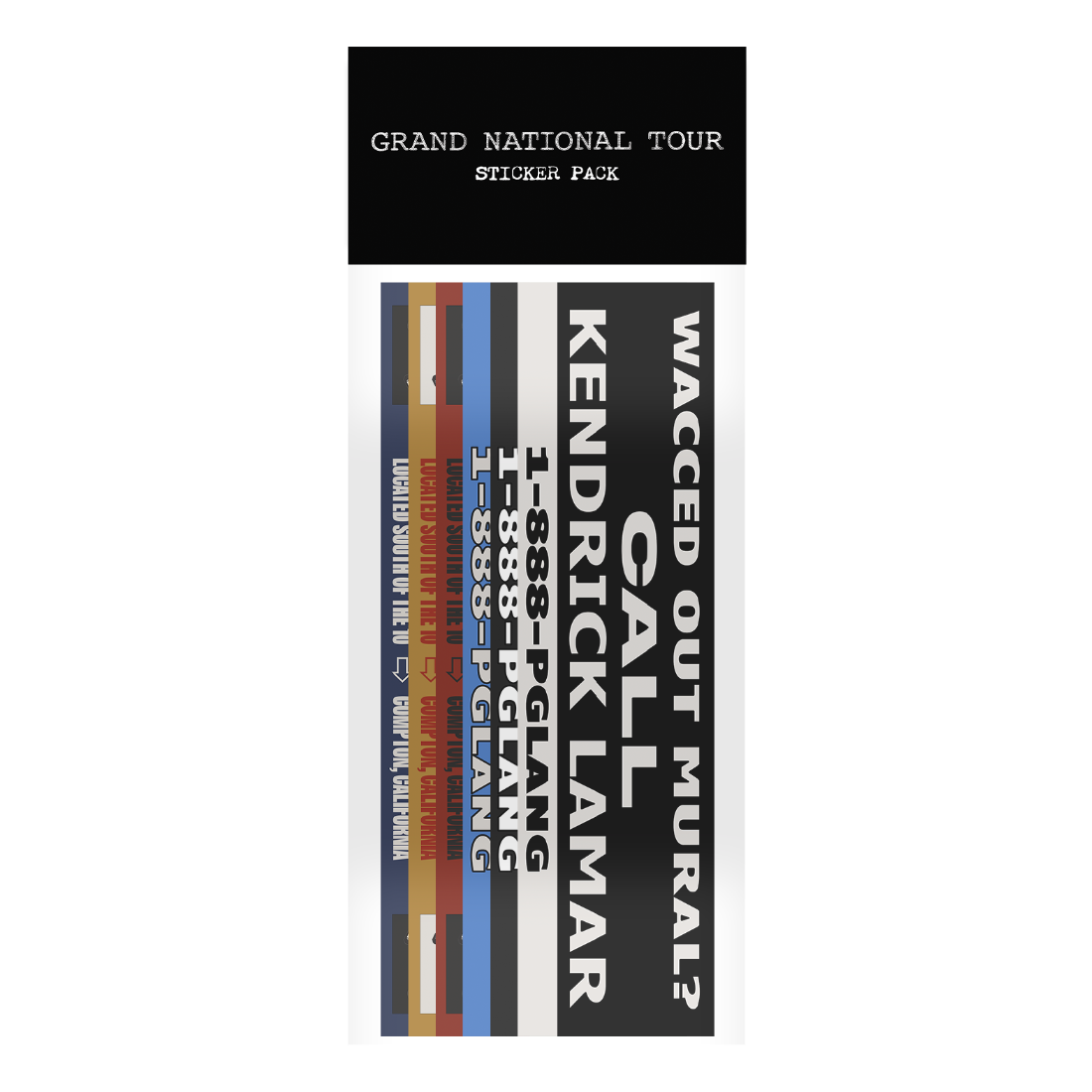 Kendrick Lamar GNT Bumper Sticker Set