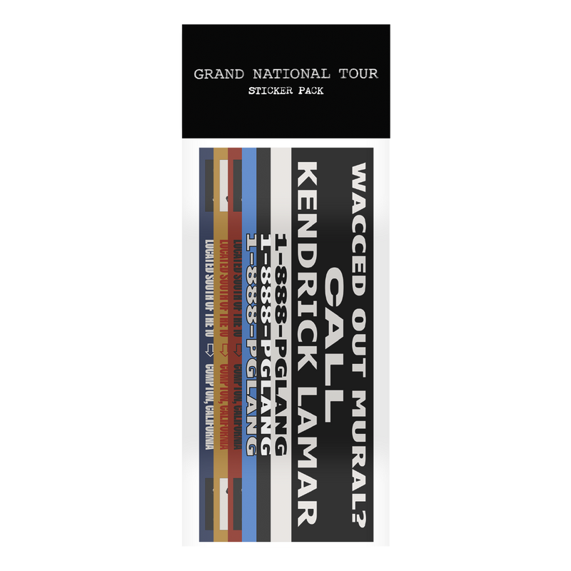 Kendrick Lamar GNT Bumper Sticker Set