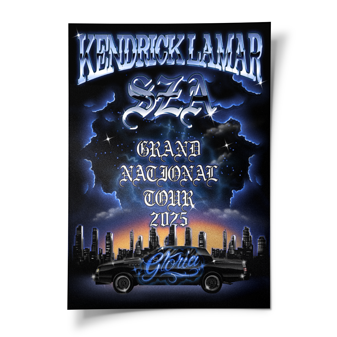 Kendrick Lamar Joint Gloria Sza Dot GNT Poster