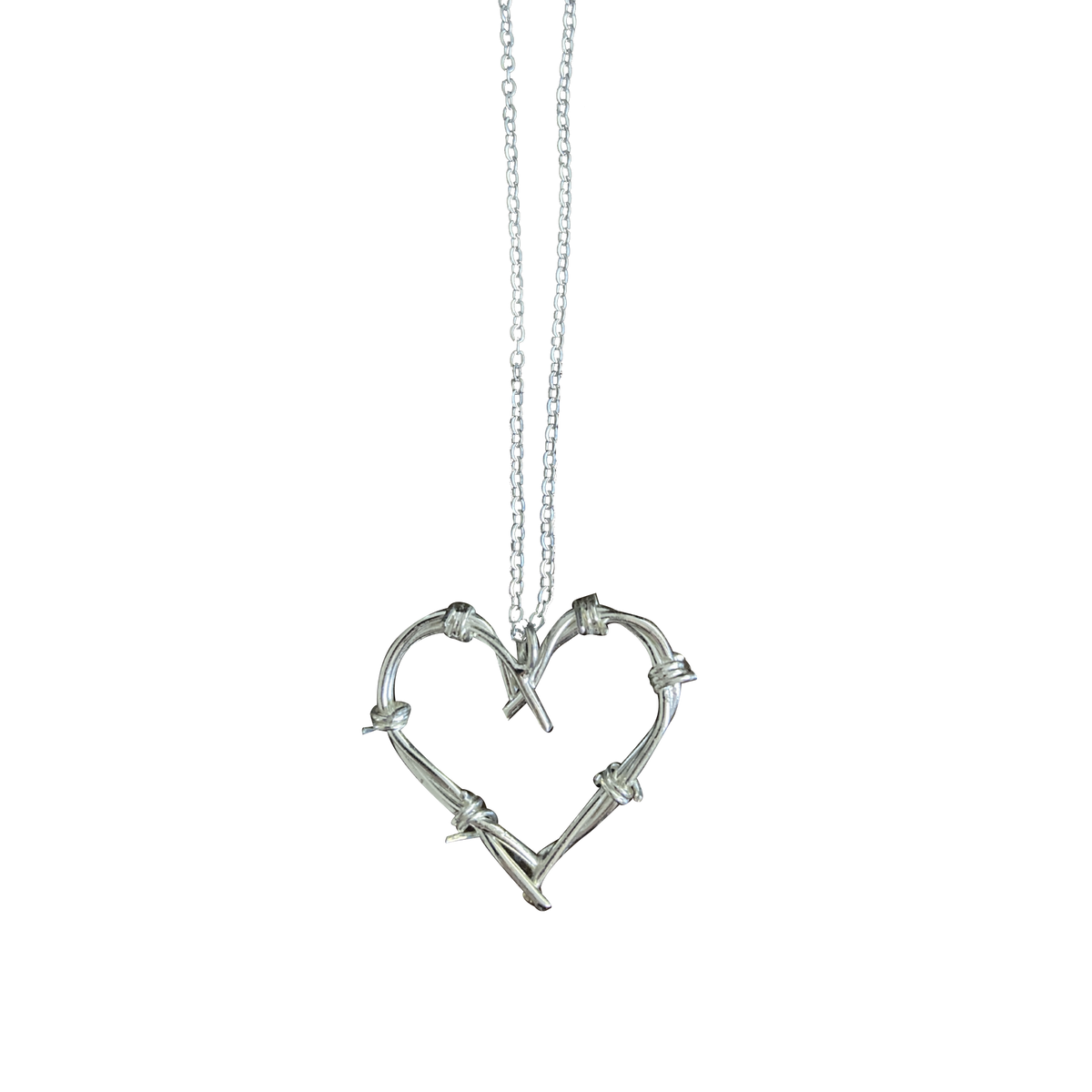 Karol G Barbed Wire Heart Necklace