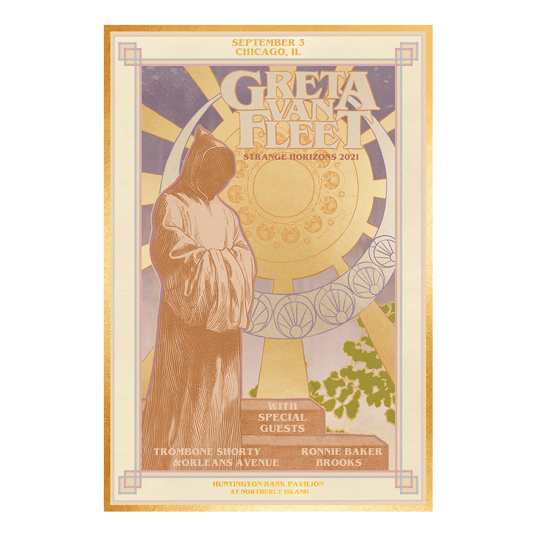 Greta Van Fleet Chicago Lithograph