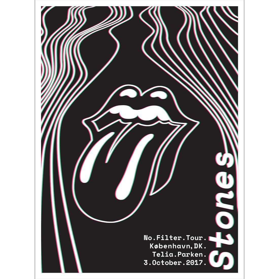 The Rolling Stones Copenhagen Superkilen Litho
